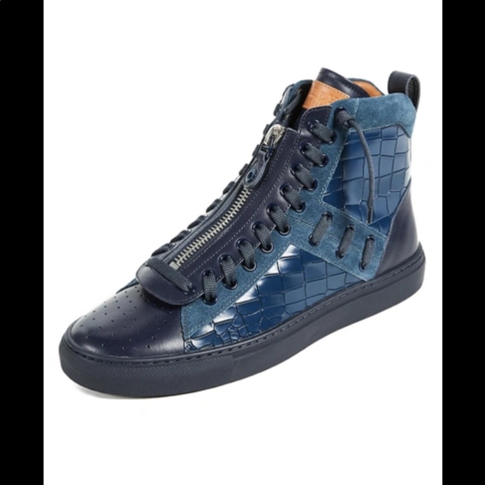 Ocean Blue Bally high top sneakers for men